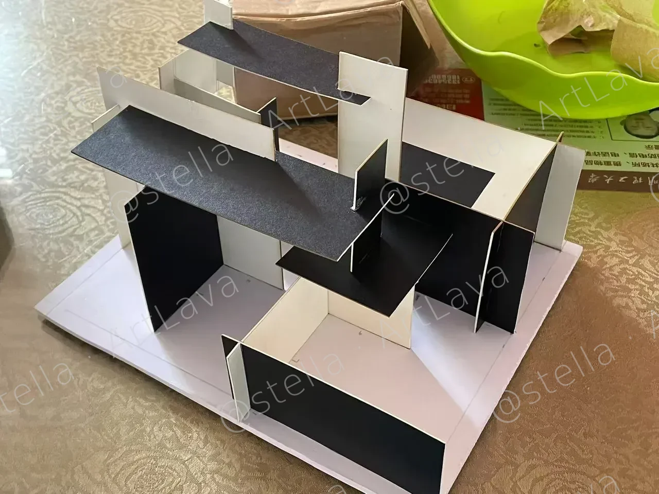 板片构成素模