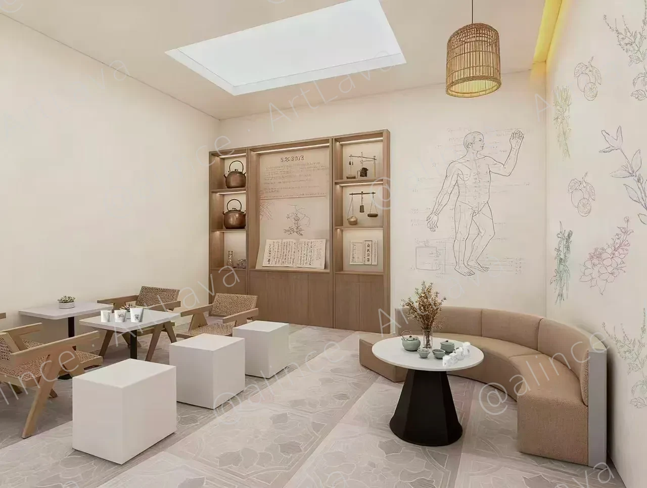 Herbal Tea Shop Design