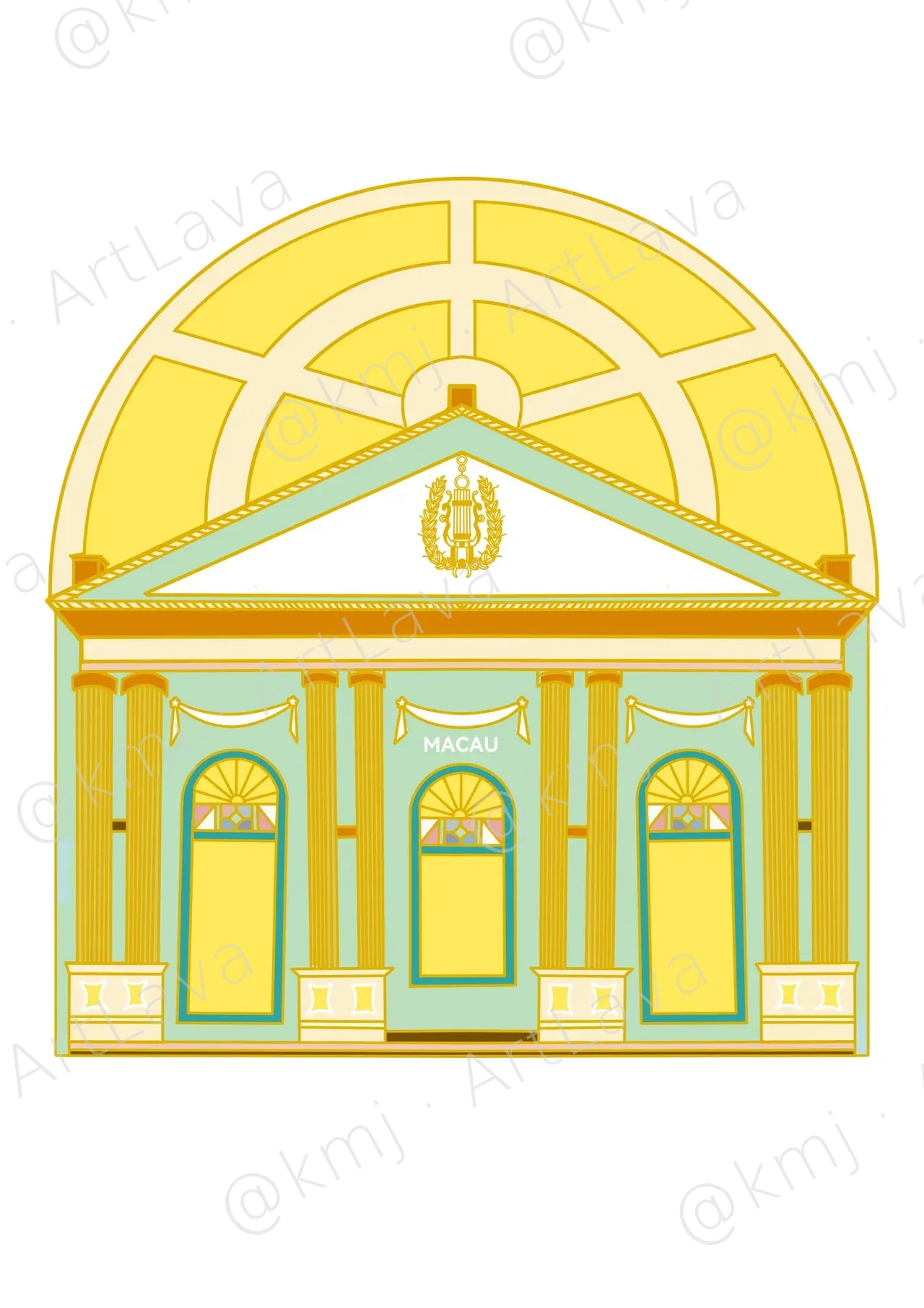 Pedro V Theatre Magnet